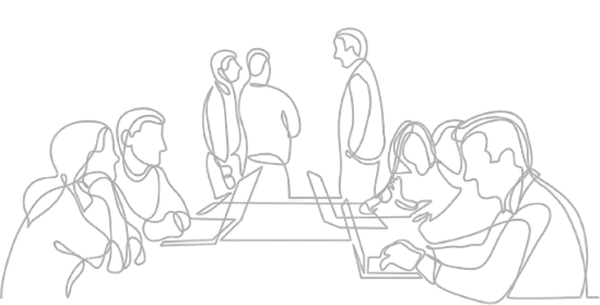 People collaborating and volunteering together